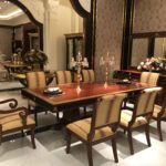 E10 long dining table  Dining table ; 98x47x30 
side chair  20.5 x 25.6 x 38.6
arm chair  22.8 x 25.6 x 38.6 