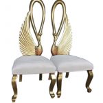 INF-KW High Back Swan Chairs (set of 2) 43.3" W x 47.24" D x 59.05" H