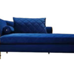 Infinity Blue Chaise Lounge Left 71" W x 35.4" D x 31.5" H 