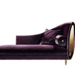 Infinity Purple Chaise Lounge Right 71" W x 35.4" D x 31.5" H 