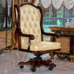 E61 Beige Executive Chair 28.4" W x 33.5" D x 51.6" H