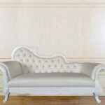 INF-031 White Chaise Lounge 72.8" L x 29.5" D x 43.3" H