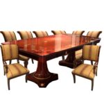 E-68 Dining Table 95" L x 47" D x 30" H
E-10 Dining Armchair 22.8" W x 25.6" D x 38.6" H
E-10 Dining Side Chair 20.5" W x 25.6" D x 38.6" H