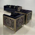 Square Gold Sofas