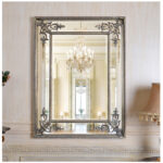 FON-148 Silver Framed Mirror 35.04" W x 1.97" D x 46.85" H