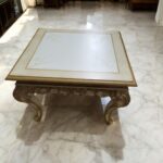 E-57 Wood Top End Table 27.6" W x 27.6" D x 18.9" H