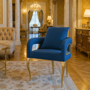 LUX-217 Blue Three Legged Chair