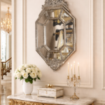 FON-709 Framed Mirror 22" W X 1.3" D X 38" H