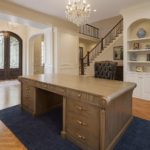 E-10 2.4M Stone Executive Desk 94.5" W x 39.4" D x 31" H