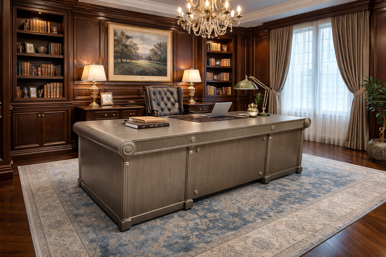 E-10 Stone Executive Desk