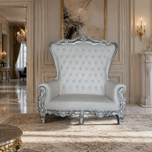 INF-KW03 Silver Throne Loveseat