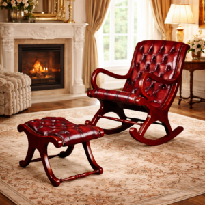 LUX-02 Rocking Chair and Stool Set