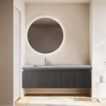 BTH-031 Vanity 55.1" W x 20.7" D x 15" H Mirror 31.5" W x 31.5" H