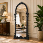 FON-0677 Black Framed Mirror 31.5" W X 2" D X 70.9" H